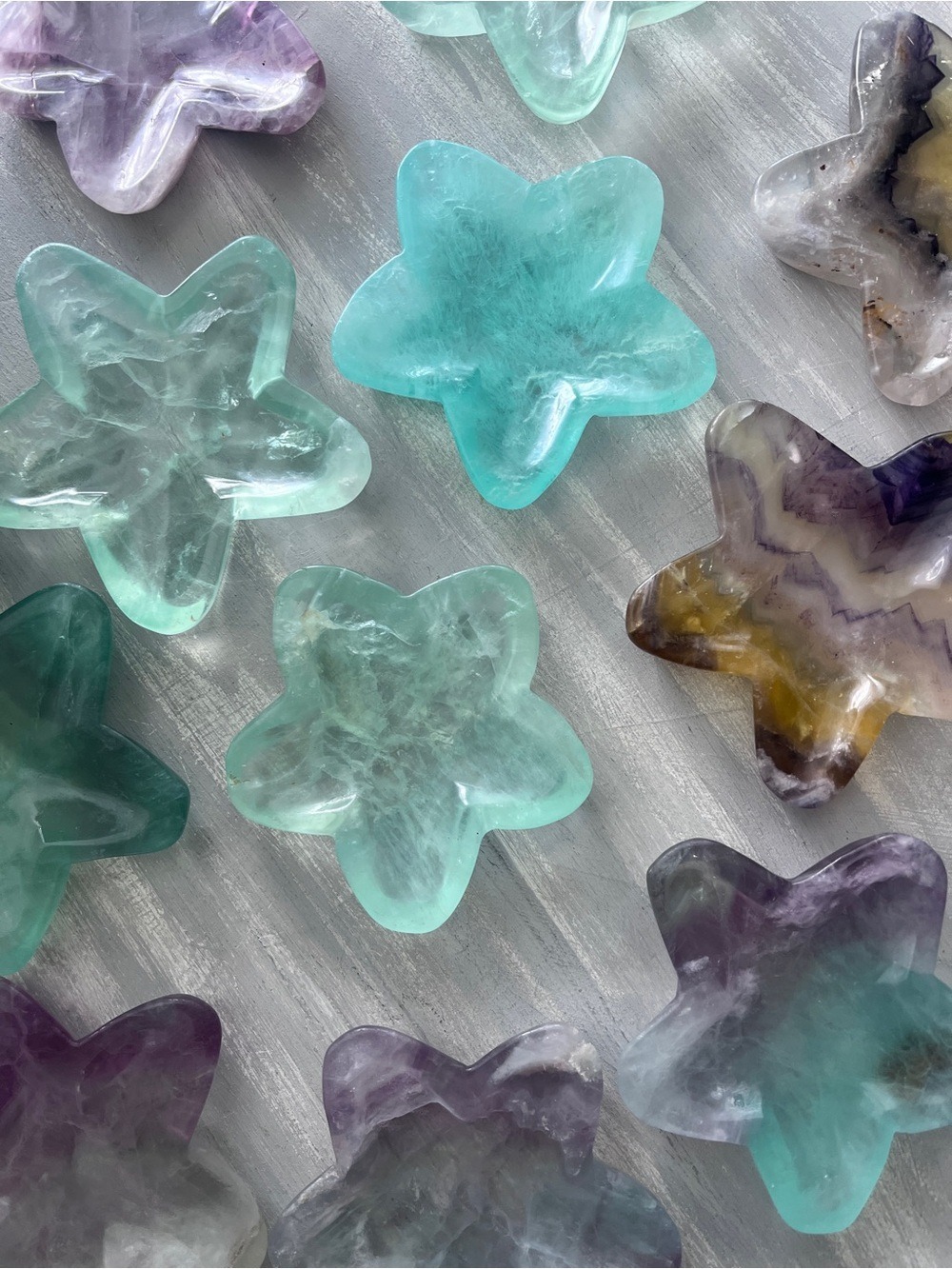 Fluorite star dish